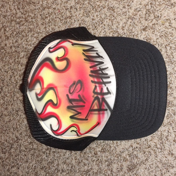 WHITE TRUCKER HAT - MISBEHAVIN' main image 1